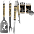 New Orleans Saints 3 pc Steel Logo BBQ Tools w/Shakers