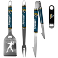 Jacksonville Jaguars 3 pc Steel Logo BBQ Tools w/Bottle Opener