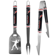 Houston Texans 3 pc Steel BBQ Tool Set
