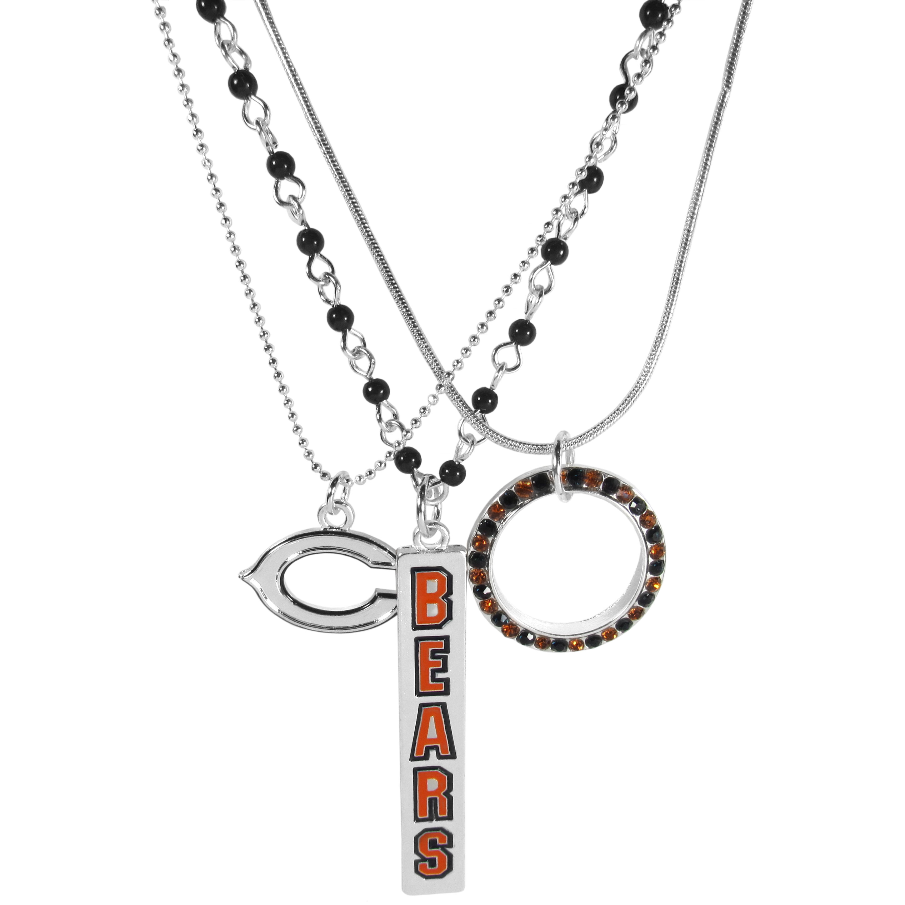 Chicago Bears Trio Necklace Set    