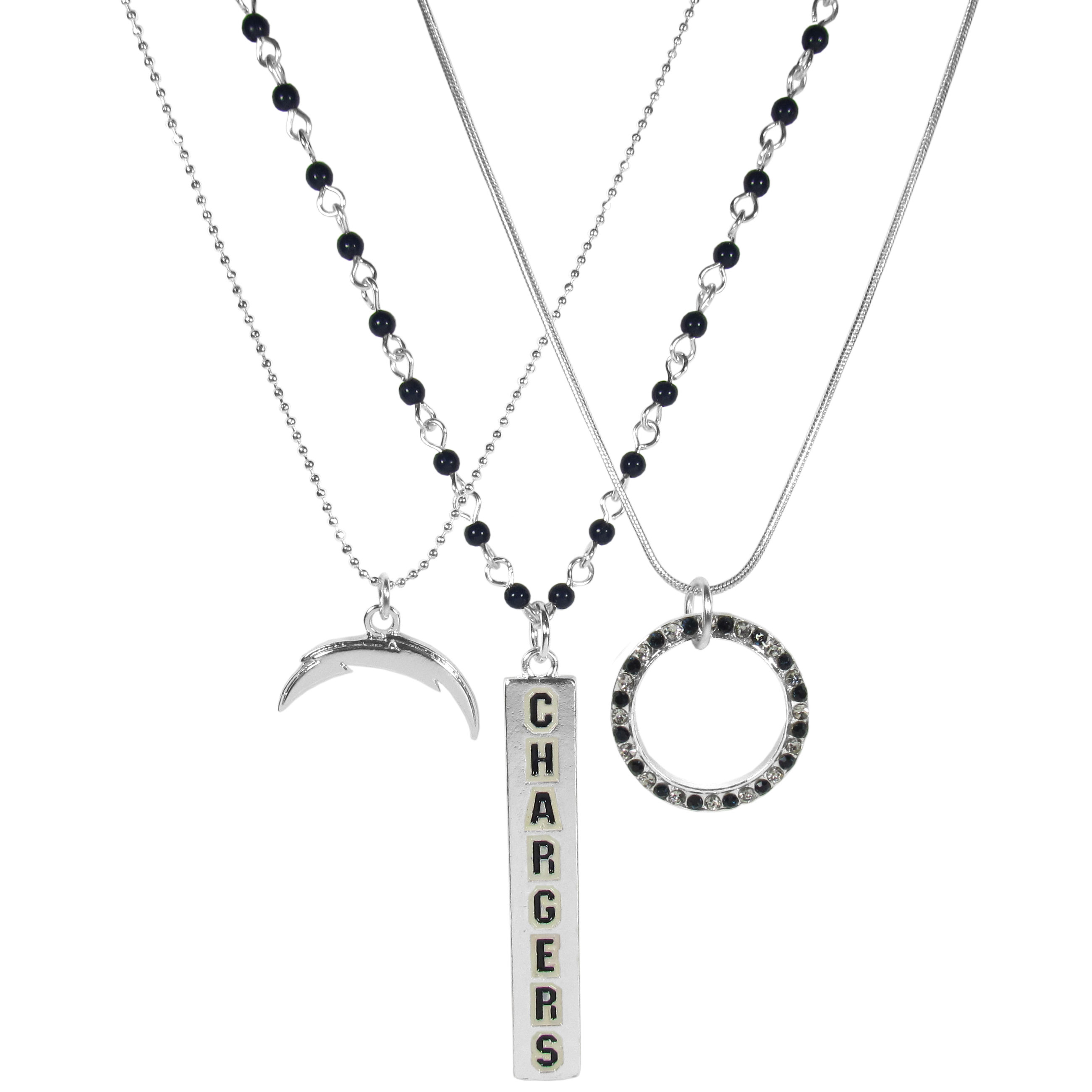 Los Angeles Chargers Trio Necklace Set    