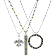 New Orleans Saints Trio Necklace Set