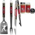 San Francisco 49ers 3pc Tailgate BBQ Tools w/Shakers