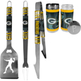Green Bay Packers 3pc Tailgate BBQ Tools w/Shakers