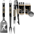 New Orleans Saints 3pc Tailgate BBQ Tools w/Shakers