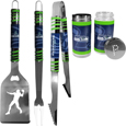 Seattle Seahawks 3pc Tailgate BBQ Tools w/Shakers