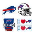 Buffalo Bills 5 pack of 4 inch Decals