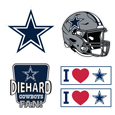 Dallas Cowboys 5 pack of 4 inch Decals