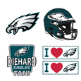 Philadelphia Eagles 5 pack of 4 inch Decals