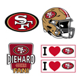 San Francisco 49ers 5 pack of 4 inch Decals