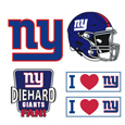 New York Giants 5 pack of 4 inch Decals