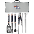 Denver Broncos 8 pc Logo BBQ Set