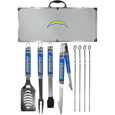 Los Angeles Chargers 8 pc Logo BBQ Set