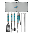 Miami Dolphins 8 pc Logo BBQ Set