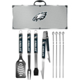 Philadelphia Eagles 8 pc Logo BBQ Set