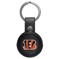Cincinnati Bengals AirTag Compatible Leather Key Chain