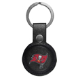 Tampa Bay Buccaneers AirTag Compatible Leather Key Chain