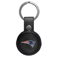 New England Patriots AirTag Compatible Leather Key Chain