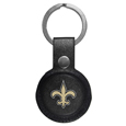 New Orleans Saints AirTag Compatible Leather Key Chain