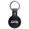 Seattle Seahawks AirTag Compatible Leather Key Chain