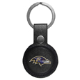 Baltimore Ravens AirTag Compatible Leather Key Chain