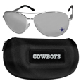 Dallas Cowboys Aviator Sunglasses and Case