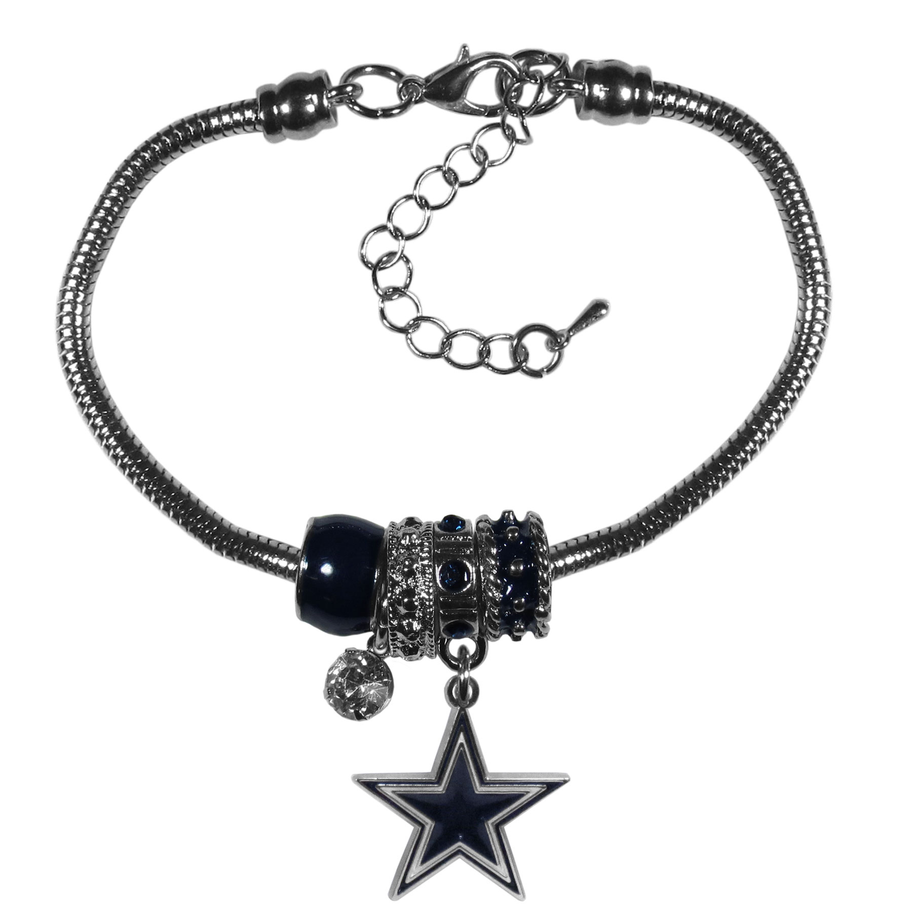 Dallas Cowboys Euro Bead Bracelet    