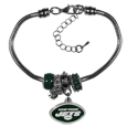 New York Jets Euro Bead Bracelet
