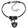 Las Vegas Raiders Euro Bead Bracelet