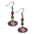 NFL Bead Dangle Earrings