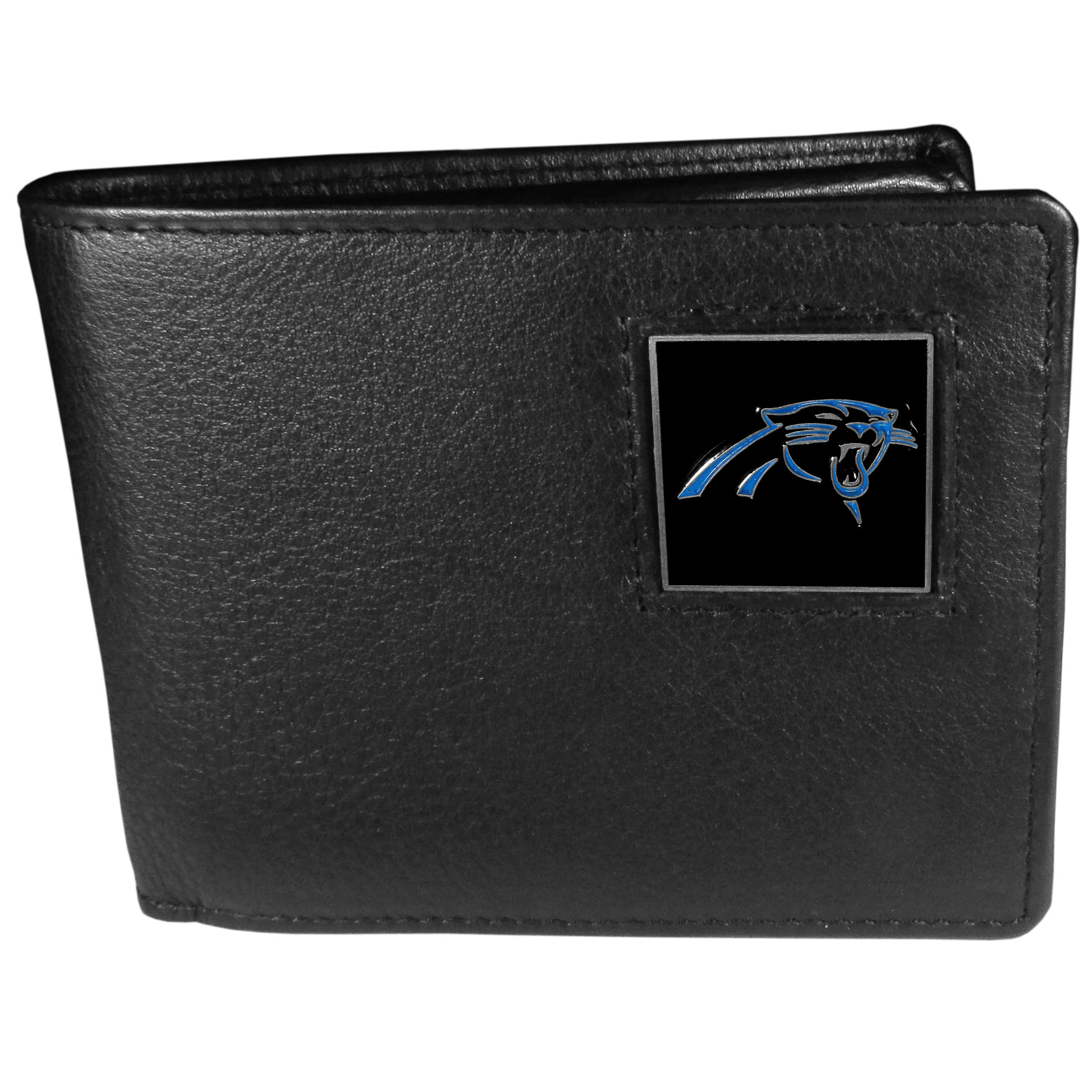 Carolina Panthers Leather Bi-fold Wallet Packaged in Gift Box    