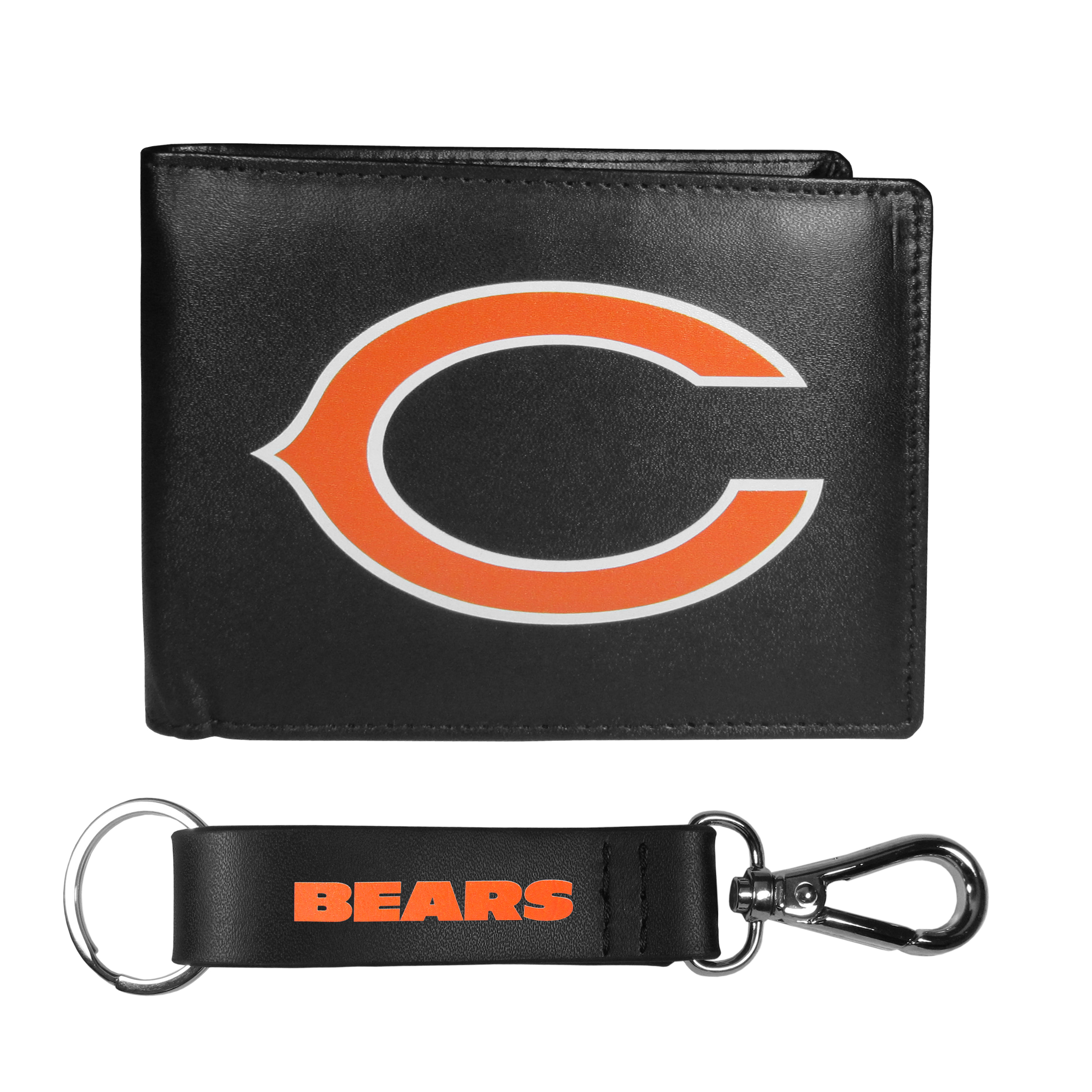 Chicago Bears Bi-fold Wallet & Strap Key Chain    