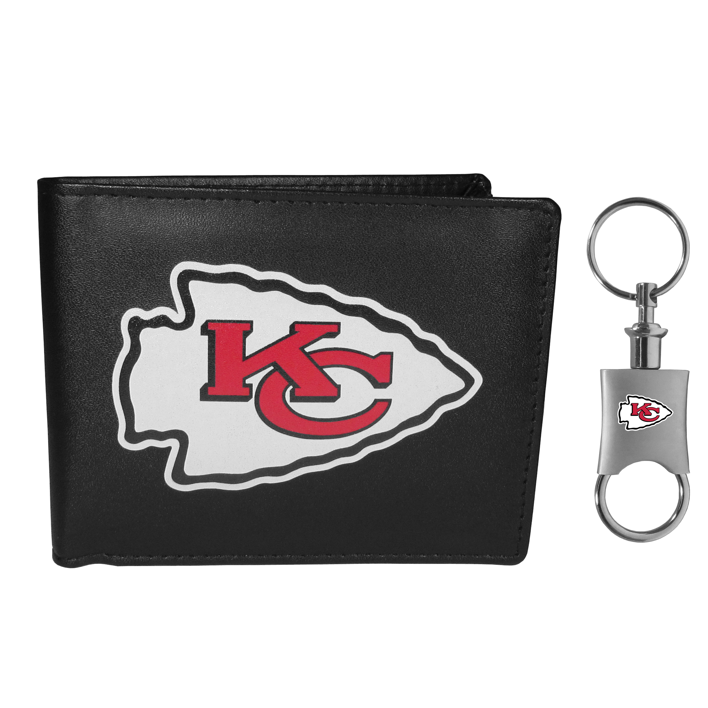 Kansas City Chiefs Bi-fold Wallet & Valet Key Chain    