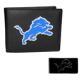 Detroit Lions Bi-fold Wallet & Black Money Clip