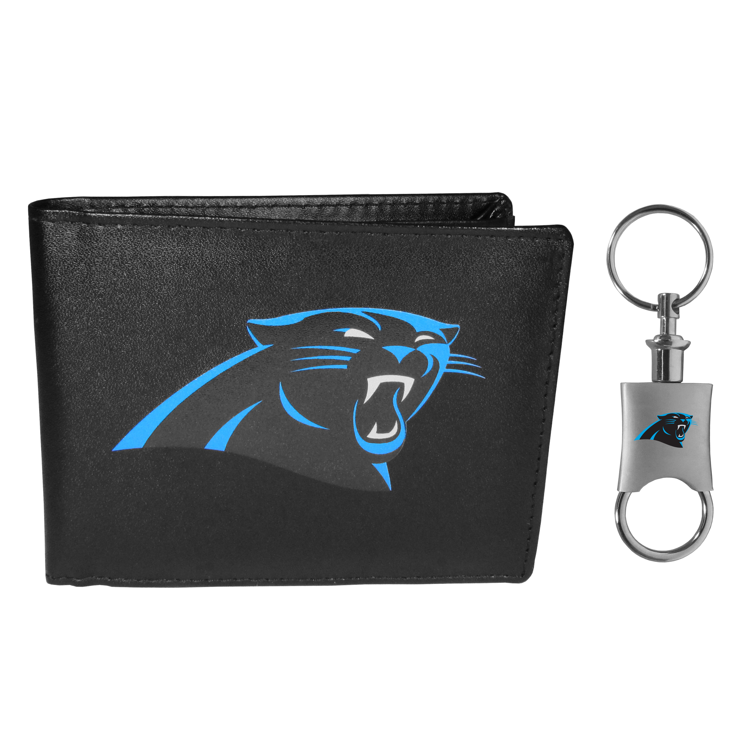 Carolina Panthers Bi-fold Wallet & Valet Key Chain    