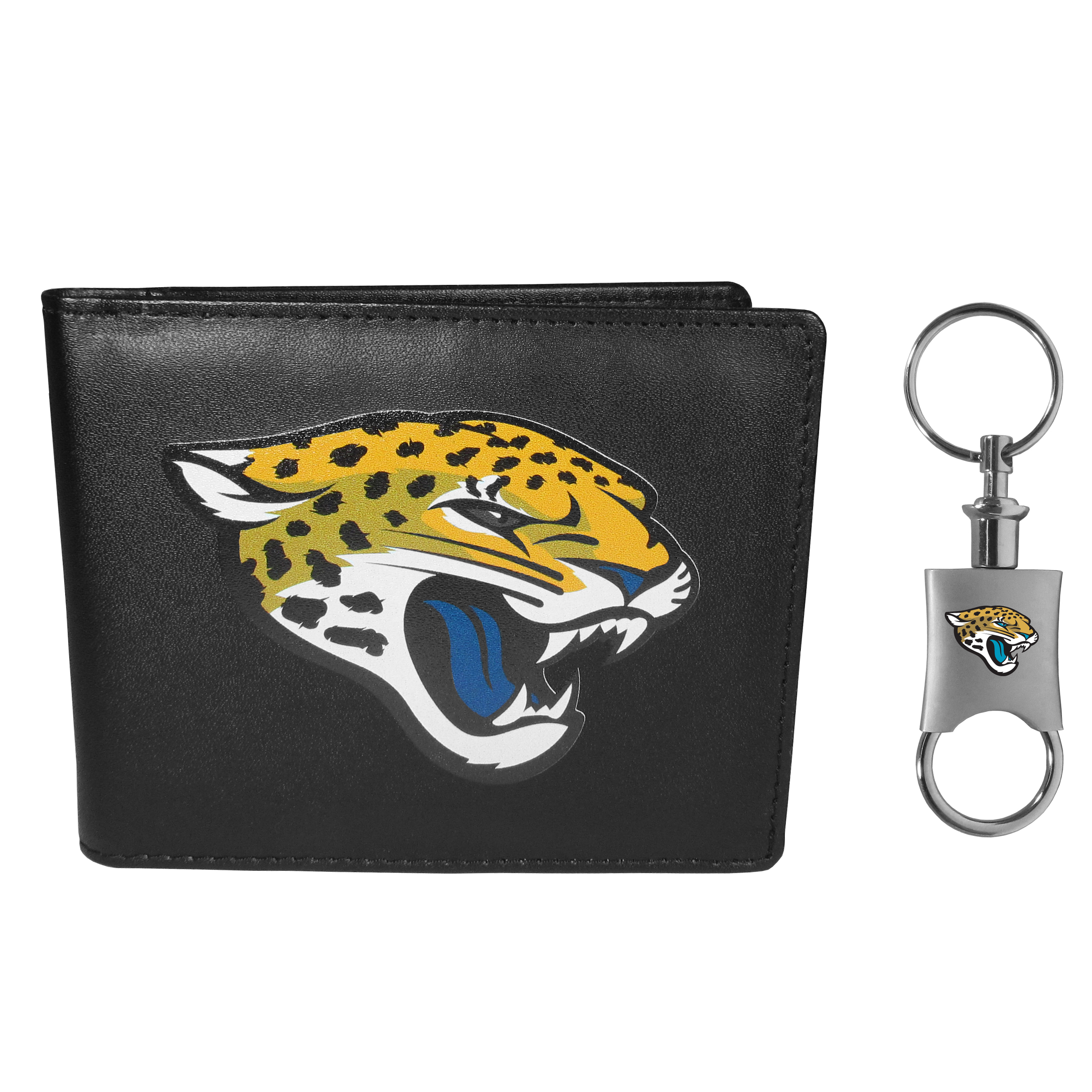 Jacksonville Jaguars Bi-fold Wallet & Valet Key Chain    