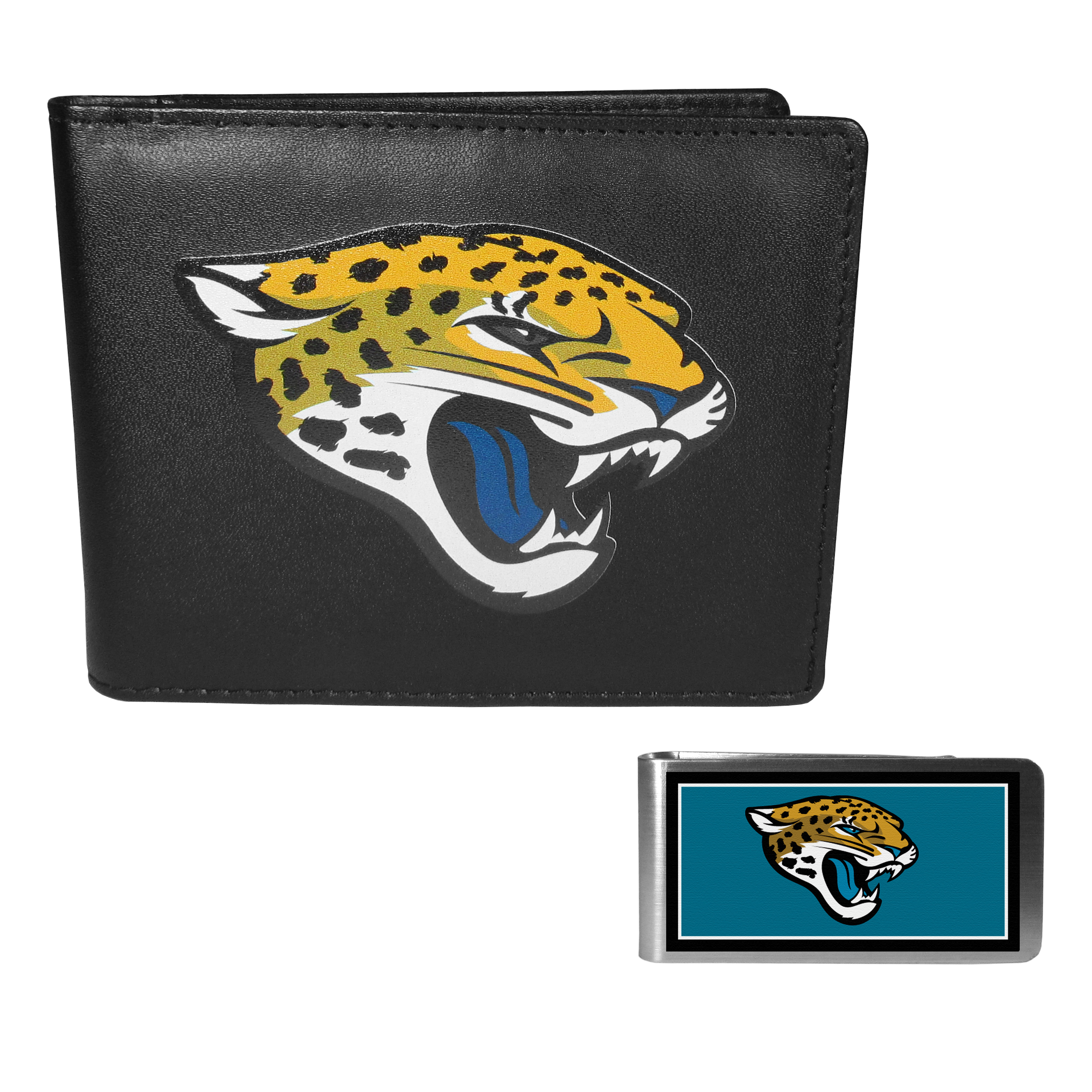 Jacksonville Jaguars Bi-fold Wallet & Color Money Clip    