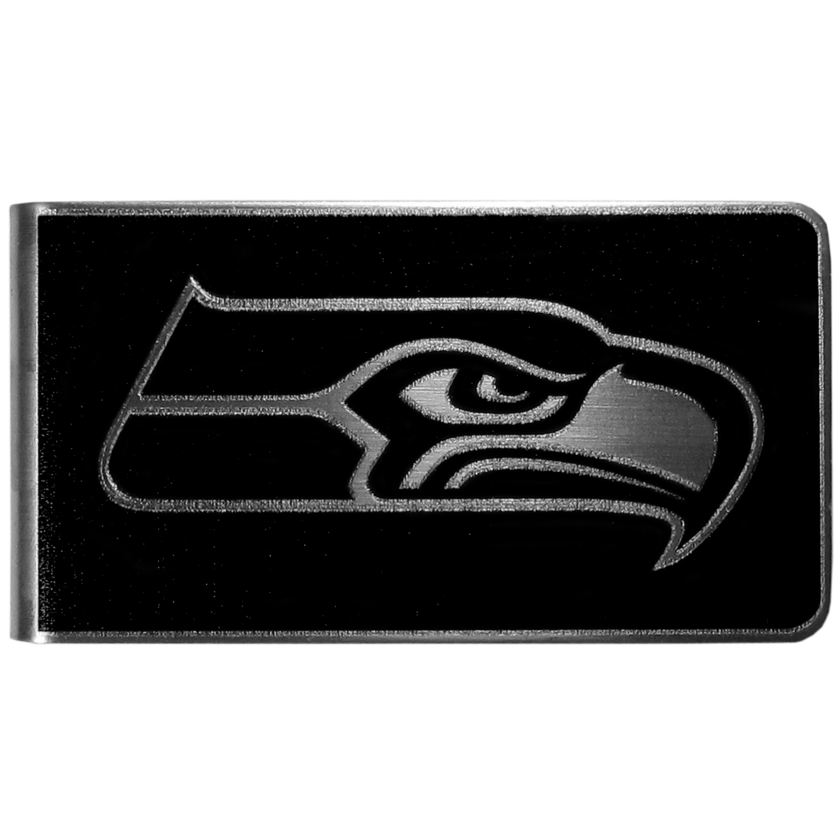 Seattle Seahawks Black and Steel Money Clip    