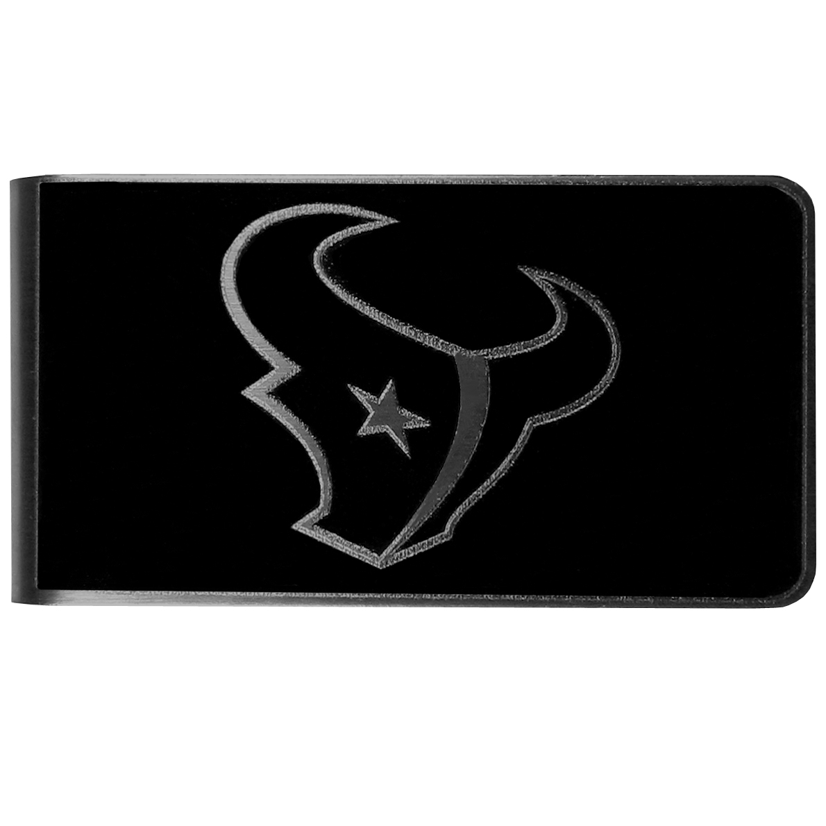 Houston Texans Black and Steel Money Clip    