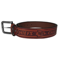 Kansas City Chiefs Adjustable Leather Embossed Belt
