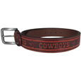 Dallas Cowboys Adjustable Leather Embossed Belt