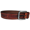 San Francisco 49ers Adjustable Leather Embossed Belt
