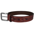 Green Bay Packers Adjustable Leather Embossed Belt