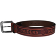 Las Vegas Raiders Adjustable Leather Embossed Belt