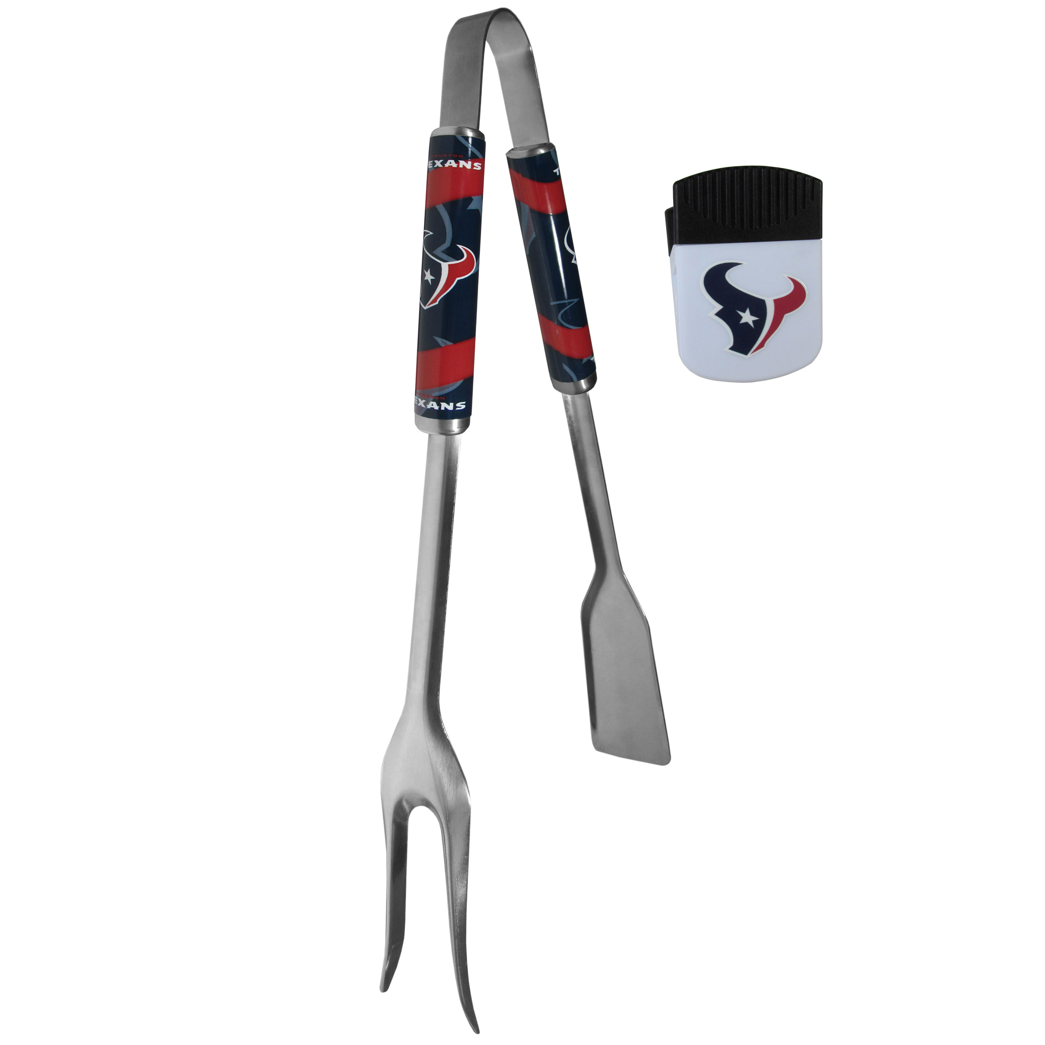 Houston Texans 3 in 1 BBQ Tool and Chip Clip    