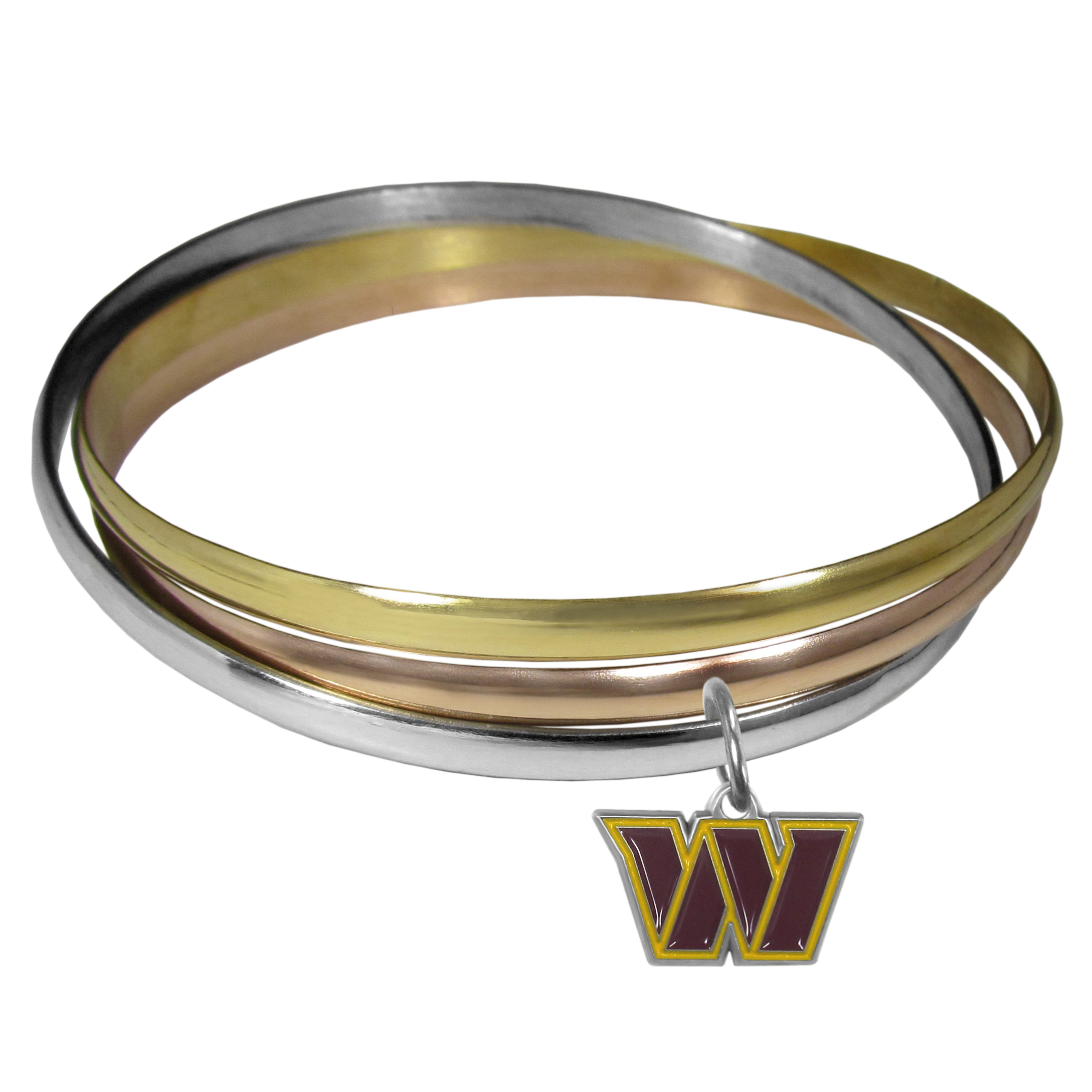 Washington Commanders Tri-color Bangle Bracelet    