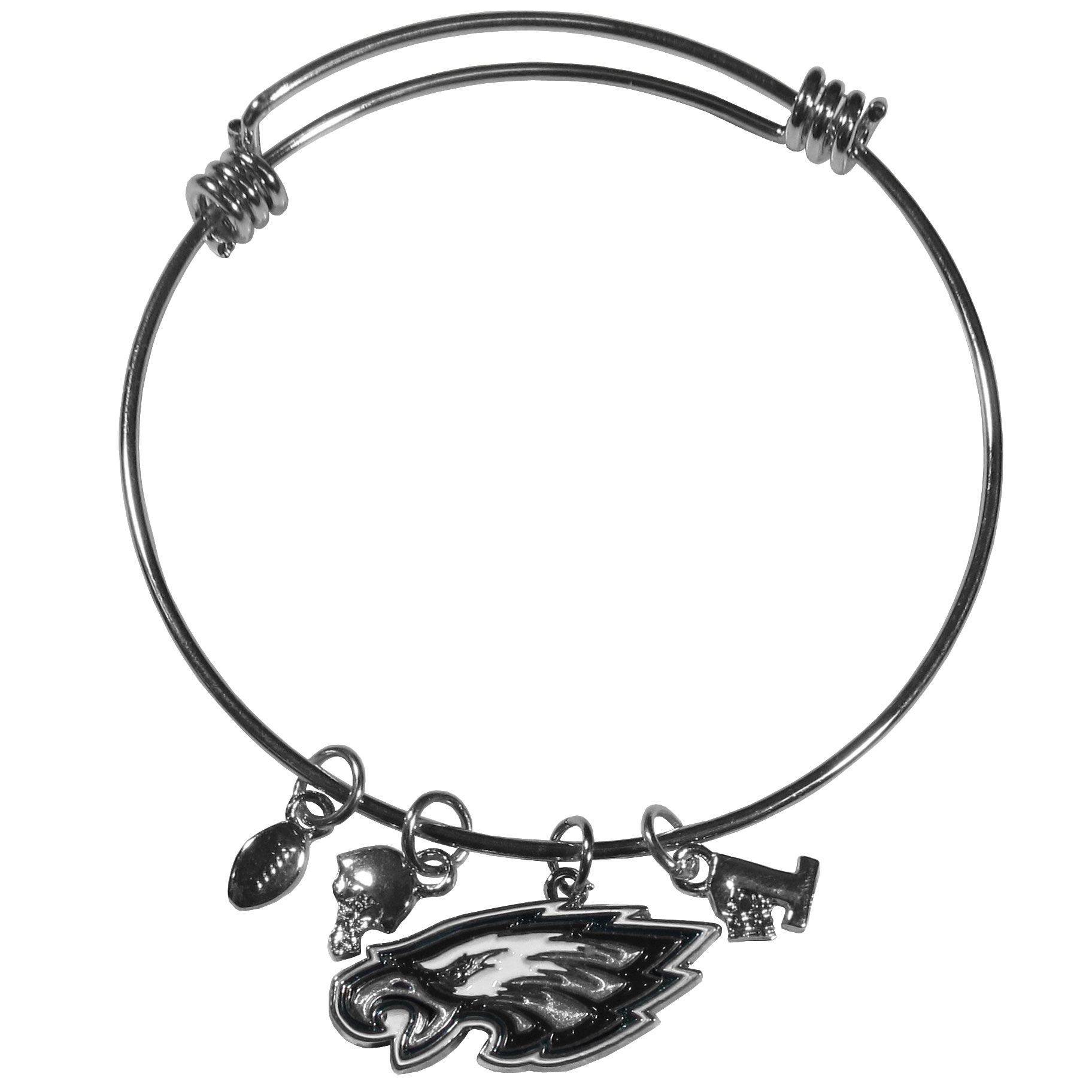 Philadelphia Eagles Charm Bangle Bracelet    