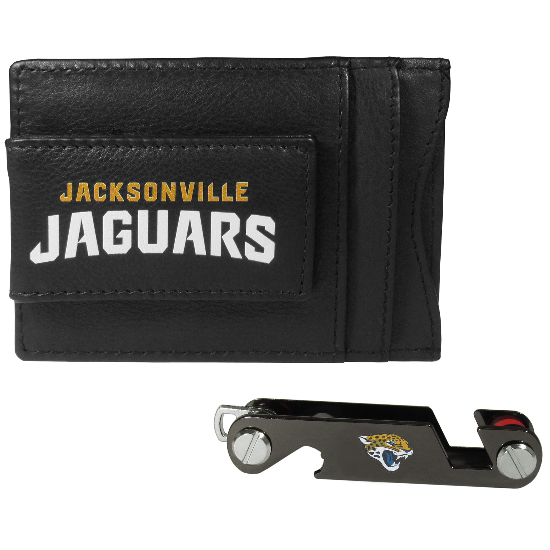 Jacksonville Jaguars Leather Cash & Cardholder & Key Organizer    