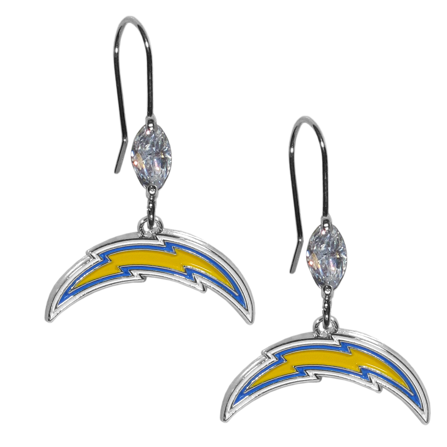 Los Angeles Chargers Crystal Dangle Earrings    