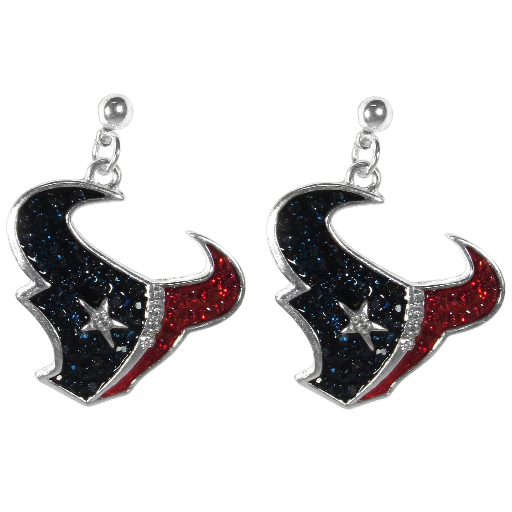 Houston Texans Crystal Stud Earrings    